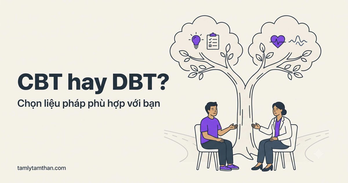 CBT hay DBT? Chọn liệu pháp phù hợp với bạn