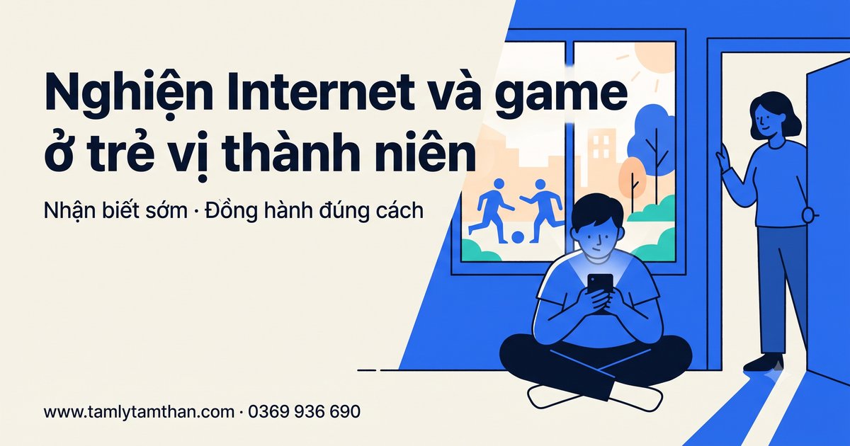 Nghiện Internet và game ở trẻ vị thành niên