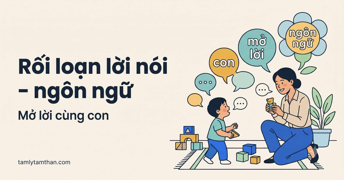 Chậm nói và rối loạn phát triển ngôn ngữ ở trẻ: dấu hiệu và can thiệp