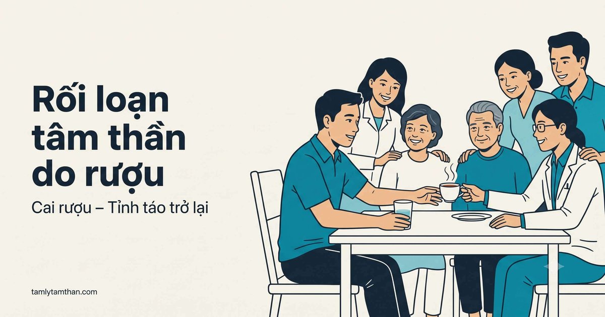 Rối loạn do rượu: dấu hiệu nghiện, hội chứng cai và điều trị an toàn