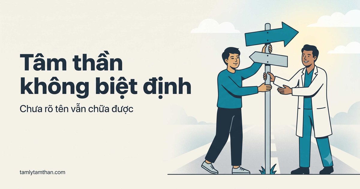 Rối loạn tâm thần không biệt định: khi triệu chứng có thật nhưng chưa gọi được tên