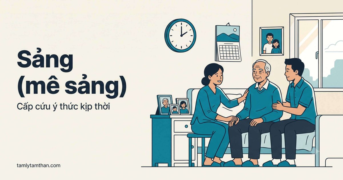 Sảng (mê sảng): cơn bão ý thức cấp cứu cần nhận biết ngay