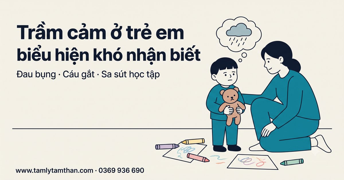 Trầm cảm ở trẻ em: biểu hiện khó nhận biết